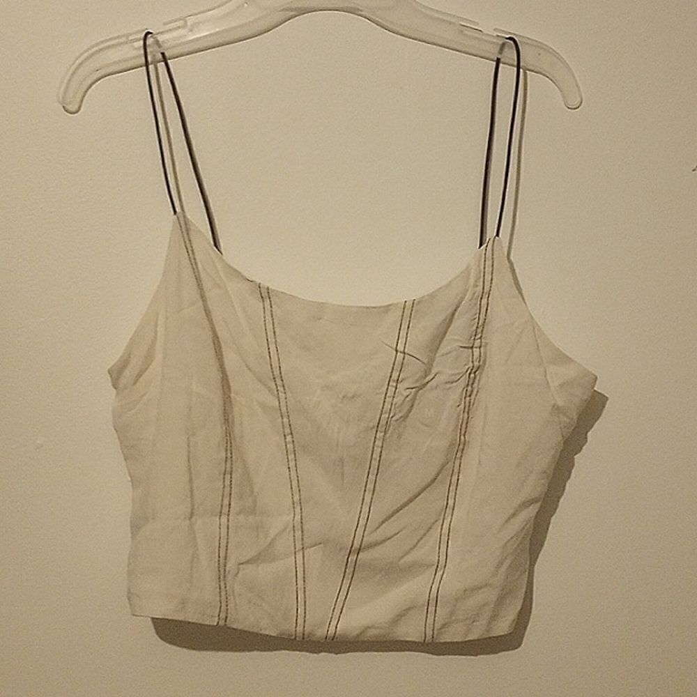 NWT Cropped Spaghetti Strap Tailored Tank!* - Picture 2 of 7